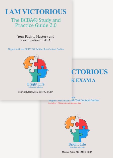 BCBA study pack with guide and mock exam