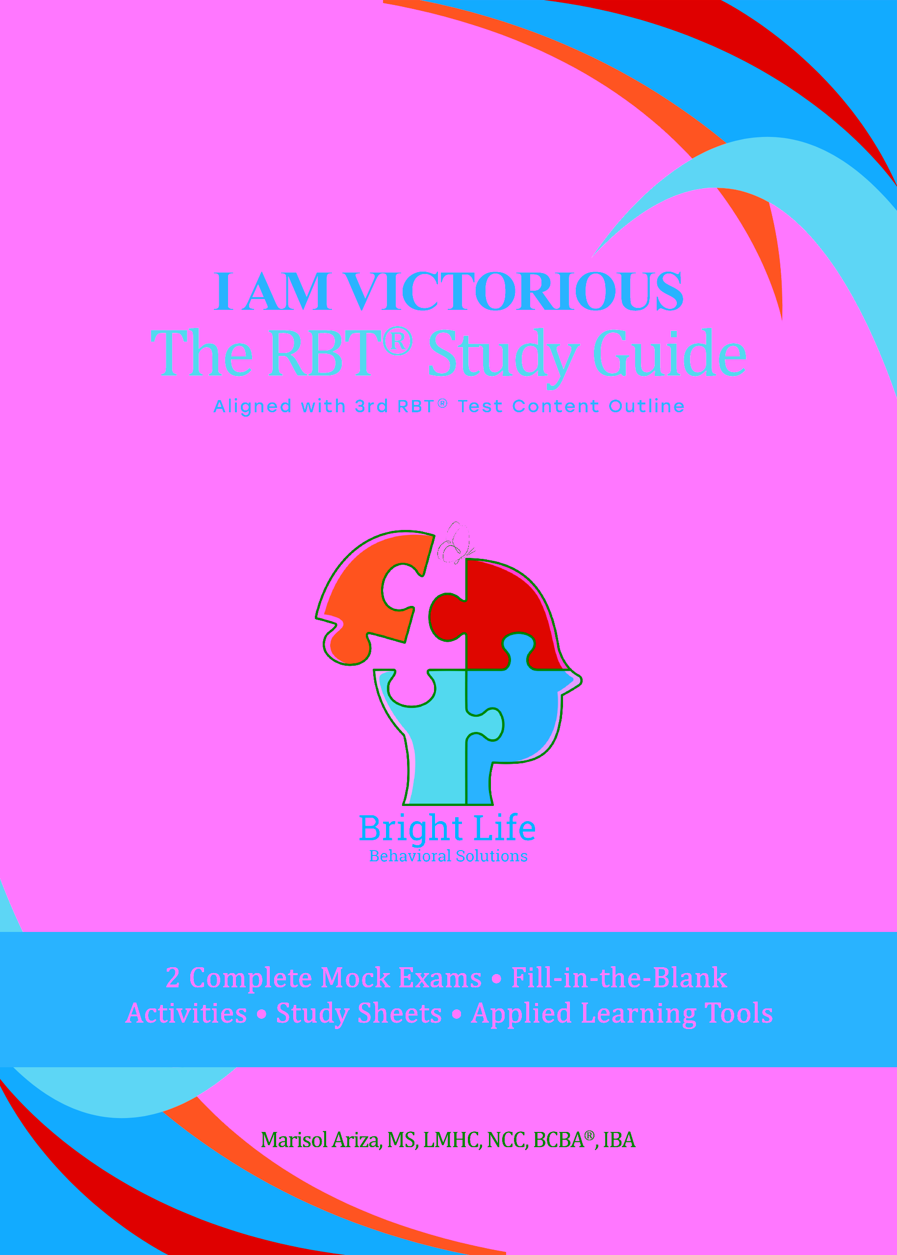 RBT exam study guide book cover for Registered Behavior Technician candidates